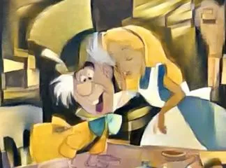 A reanimation of Alice in Wonderland with neural style transfer