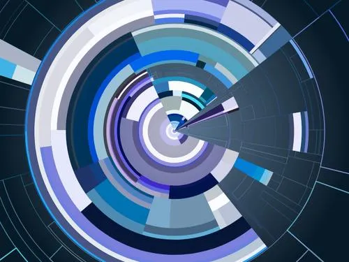 A generative art piece exploring radial subdivision